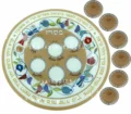 קערת פסח עם 6 צלוחיות