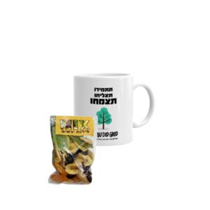 ספל עם פירות יבשים