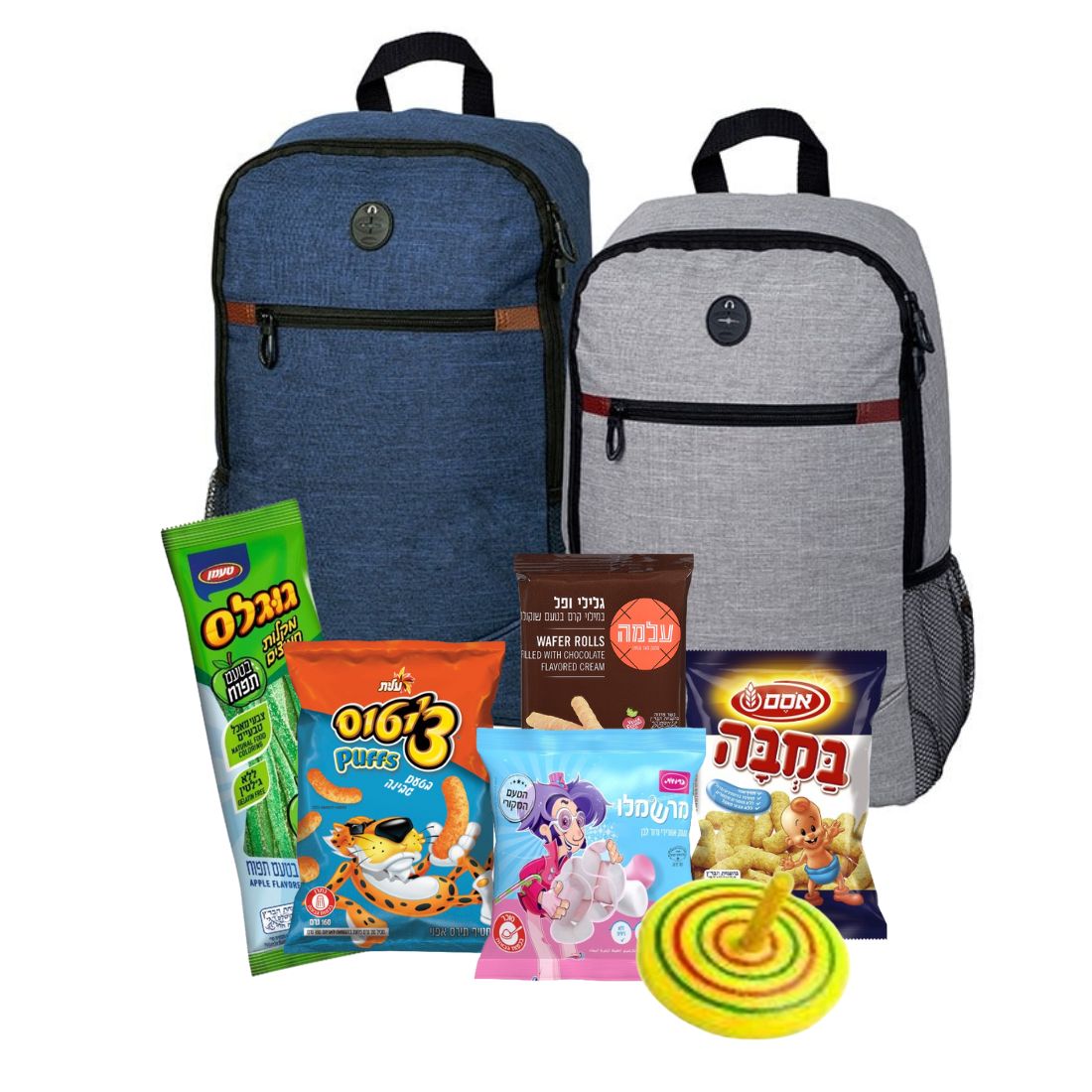 תיק גב עם חטיפים תיק גב עם חטיפים